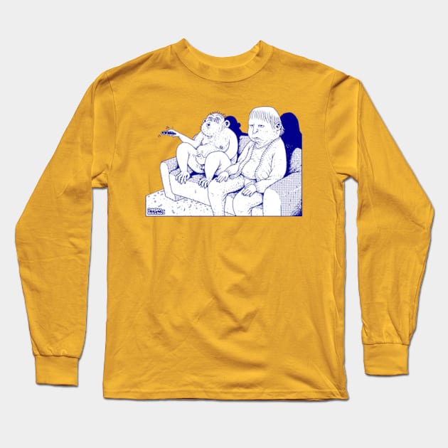 Channel Basher (Cut-out version) Long Sleeve T-Shirt by tom af brockbrock